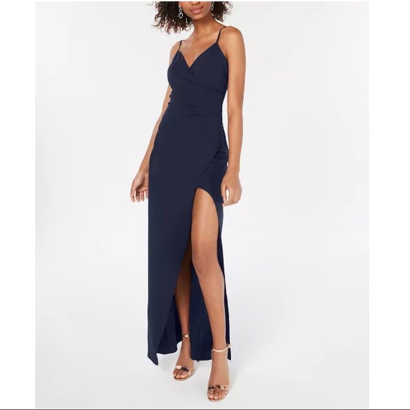 Junior’s High Slit Gown - Picture 1 of 3